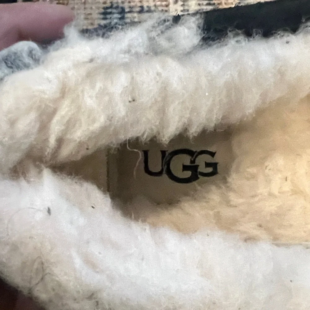 UGG Black Suede Moccasin Slippers size 5